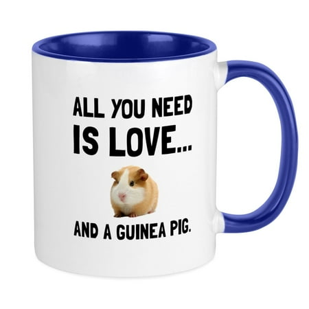

CafePress - Love And A Guinea Pig Mugs - Ceramic Coffee Tea Novelty Mug Cup 11 oz