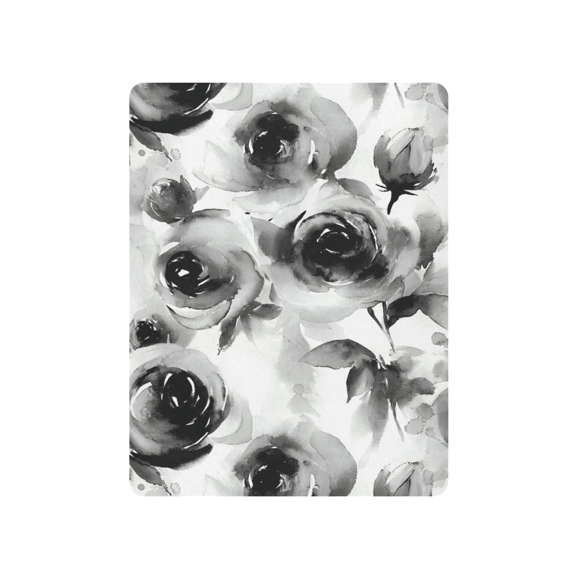 Baby Essentials 52”x 28”- Standard Cotton-like Modal Elastic- Ink Rose Design Crib Sheets for Newborns and Toddlers