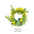 thumbnail image 3 of Bfogop 12 Inch Easter Egg Wreaths Decor for Front Door, Artificial Spring Floral Wreath with Easter Eggs, Leaves for Home Indoor Outdoor Entryway Wall Holiday Party Decor, 3 of 6