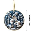 thumbnail image 3 of 2025 Christmas Christmas Ornaments Hanging Christmas Gifts For Family Colleagues Christmas Christmas Tree Ornaments Set Tree Round Decoration, 3 of 5