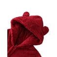 thumbnail image 4 of Ensemble Parent-Enfant Uni, Pyjama Familial à Manches Longues, Sweat à Capuche à Fermeture Éclair et Col Rond, 4 of 7