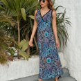 thumbnail image 3 of Under the microscope - Indigo Sleeveless Dress women formal occasion dresses dresses with long sleeves, 3 of 6