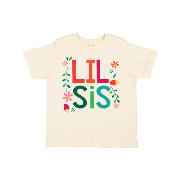 Inktastic Lil Sis Girls Sister Announcement Girls Toddler T-Shirt