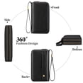 thumbnail image 4 of Cartera GAEKEAO Clutch de piel con bloqueo RFID para mujer, 4 of 6