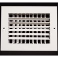 thumbnail image 2 of 10"w X 4"h Aluminum Double Deflection Adjustable Air Supply HVAC Diffuser - Full Control Vertical/Horizontal Airflow Direction - Vent Duct Cover [Outer Dimensions: 11.6"w X 5.6"h], 2 of 4