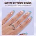 thumbnail image 3 of Press On Nails Misssix XBASICTIPS French Tips, 300 unidades, 3 of 7