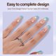 thumbnail image 3 of Press On Nails Misssix XBASICTIPS French Tips, 300 unidades, 3 of 7