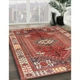 thumbnail image 3 of Ahgly Company Machine Washable Indoor Round Traditional Light Copper Gold Area Rugs, 3' Round, 3 of 7