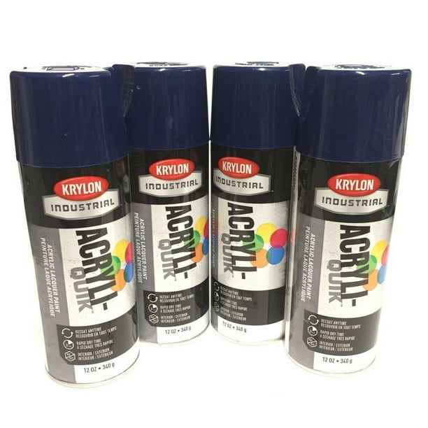 Krylon K01901A074 PACK AcryliQuik REGAL BLUE Acrylic Lacquer Paint Recoat Interior