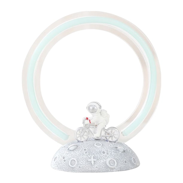 Lámpara Adornos de escritorio con enchufe USB de luz de ambiente de astronauta de resina para fiesta de boda