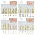 thumbnail image 6 of 6 Grids Gold/Silver Punk Metal Studs Shells Butterfly-Heart Rivet Art Jewels for Art Designs, 6 of 8
