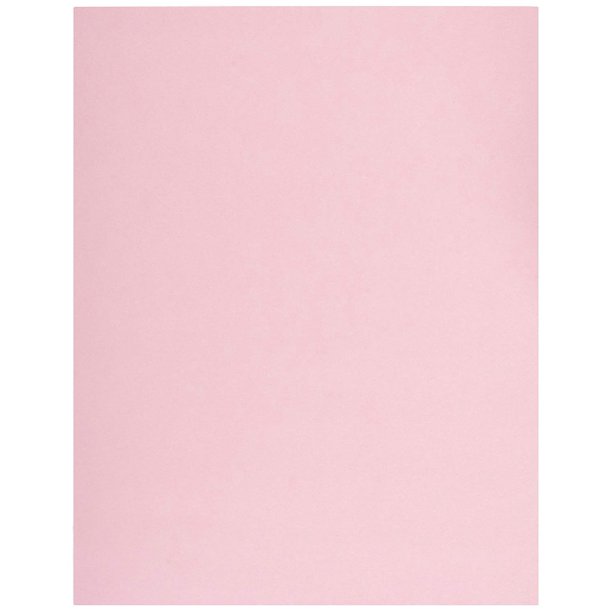 Bright Color Card Stock Paper, 65lb. 8.5 X 11 Inches 50 Sheets Pink