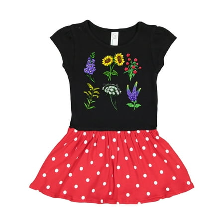 

Inktastic Group of Beautiful Wildflowers Gift Toddler Girl Dress