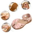 thumbnail image 6 of NOKIO Girls' Closed Toe Mary Janes Kids Boho Sandals Kids Summer Sandals Girls' T-Strap Sandals Children Shoes Flat Sandals Hollow Beach Shoes Fashion Soft Sole Girls Boys Casual Sandals, 6 of 6