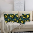 thumbnail image 7 of Throw Pillow Covers, Sunflowers Leaves Soft Square Pillow Cases with Invisible Zipper for Couch Bed Sofa, Farmhouse Fall Home Decor 20"x20", 7 of 7