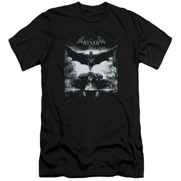 Batman Arkham Knight Forward Force Premium Canvas T-Shirt Adult Slim Fit 30/1 Black
