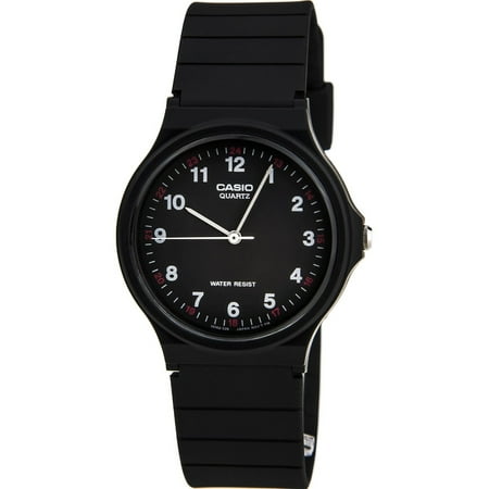 Classic Analog Water Resistant Watch w/ Resin Band - MQ24 - 10 (Best Classic Style Watches)
