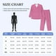 thumbnail image 4 of Balery Pink Gingham Pijama para Hombre de Dos Piezas con Manga Larga, Conjunto de Dormir y Descanso Suave con Bolsillos-XX-Large, 4 of 7