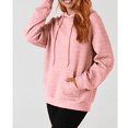 thumbnail image 5 of MLDRA Hoodies for Women, Fall Crewneck Womens Hoodies Sweatshirt for Women 2025 Waffle Knit Pullover with Pockets, Essentials Hoodie Casual Long Sleeve Drawstring, 5 of 9