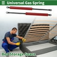 thumbnail image 2 of Unique Bargains Supports à Gaz 350mm Ressorts à Gaz Rouge Acier au Carbone 2 Pcs Boîte à Outils RV Couvercle de Boîte de Rangement Couvercle de Porte d'Armoire, 2 of 7