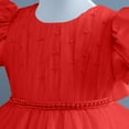 thumbnail image 5 of Avrntaa Baby Girls Tulle Princess Dress Satin Sleeve Tutu Party Dresses Toddler Girl Birthday Ball Gown, 5 of 5