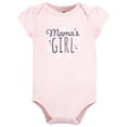thumbnail image 3 of Hudson Baby Infant Girl Cotton Bodysuits, Mamas Girl Tiny Flower, 3-6 Months, 3 of 5