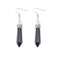thumbnail image 1 of Xiao Hua Pendientes colgantes de cristal con punto de curación de chakras y piedra de cuarzo natural real, regalo para el día de San Valentín y el día de la madre, D, 1 of 4