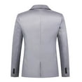 thumbnail image 3 of BiZtdJrK Stylish Sport Jacket for Men Big and Tall One Button Business Casual Suit Jackets Slim Fit Office Work Blazers with Pockets Gray XXXXXL, 3 of 4