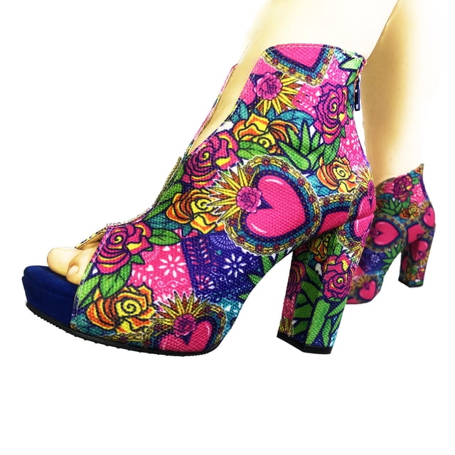 Zapatilla Para Dama Media Plataforma Boca De Pescado Nyxmart NYXMART Zapatilla