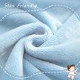 thumbnail image 4 of Exclusivo Mezcla Flannel Fleece Velvet Plush Throw Blanket - 40" x 50"(Ice Blue), 4 of 8