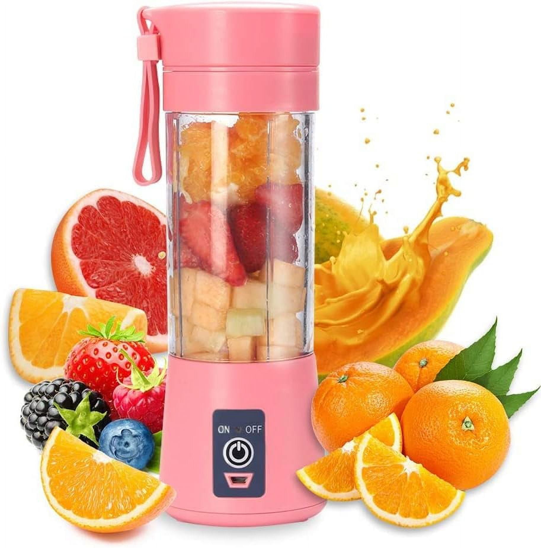 Usb Portable Juicer Cup 6-blade Juicer Usb Electric Rechargeable
