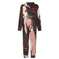 thumbnail image 5 of Demon Slayer Nezuko Kids Hooded Jumpsuit Union Suit Onesie One Piece Blanket for Boys Girls, 5 of 7