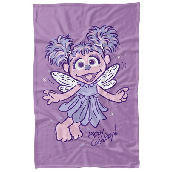 Sesame Street Simple Abby Officially Licensed Fleece Blanket 36' x 58'