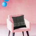 thumbnail image 2 of Funda de almohada de macramé, funda de cojín de bohemio tejida para cama, sofá, sofá, decoración para el hogar, cómodas de almohada con Negro 45x45cm Sunnimix funda de cojín decorativa, 2 of 7