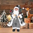 thumbnail image 4 of Santa Claus Decoration Felt Pendant Santa Claus Plush Dolls(black And White Lattice) Bd, 4 of 5