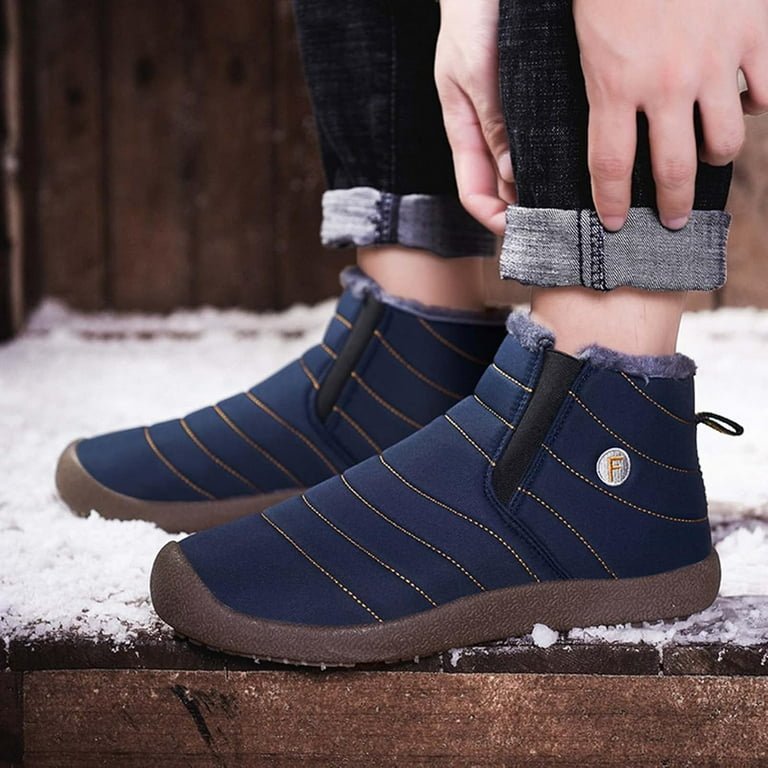 Fulenyi Ankle Snow Boots - Waterproof, Warm Fur Lining, Non-Slip For Women & Men | Indoor/Outdoor Winter Booties