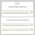 thumbnail image 5 of Exclusive Home Lancelot 1" Window Curtain Rod and Finial Set, Adjustable 66"-120", Off White, 5 of 8