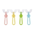 thumbnail image 1 of cepillos de dientes para niños en forma de U, cepillo de dientes manual de 360° en forma de U para limpiar toda la boca, cepillo de dientes de entrenamiento manual suave para niños con cabezal de cepillo de sílice suave de grado alimenticio para 2-4 años de edad brillar Electrónica, 1 of 5