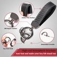 thumbnail image 3 of for Buick Key Fob Cover with Upgraded Anti-lost Luxury Keychains, Fashionable Matte Metallic Silver Soft Case for Enclave Encore Regal Tourx, 3 of 8