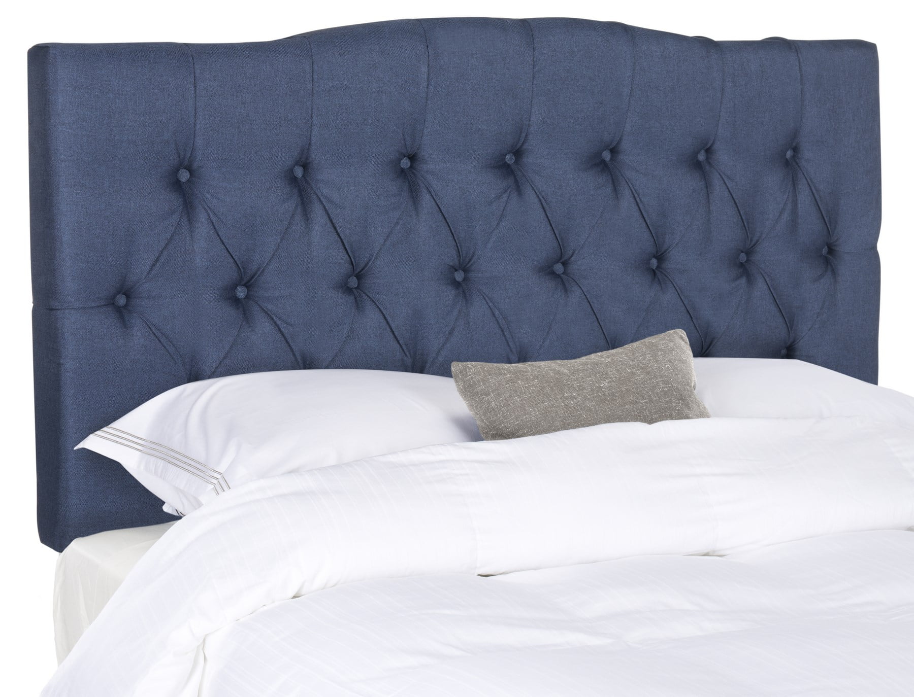 Safavieh AXEL NAVY LINEN TUFTED HEADBOARD