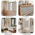 thumbnail image 4 of Cortinas de Lino Floral Jinchan 66x61 cm Filtro de Luz 2 Paneles, 4 of 9