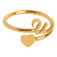 thumbnail image 3 of Xihbxyly Anillos de Inicial de Oro, Anillo Apilable con Letra Abierta, Joyería Ajustable con Alfabeto, Regalos Personalizados Únicos, Accesorio de Moda para Mujer, Perfecto para Mamá o Novia., 3 of 3