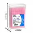 thumbnail image 2 of BPPEG 200Pcs Double Head Plastic Toothpick,Dental Floss Interdental Toothpick Brush Teeth Stick,Plastic Toothpicks for Teeth Cleaning - Pink, 2 of 7