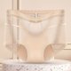 thumbnail image 4 of Gibobby Tangas de sexy mujer Ropa interior sexy con borde de encaje para mujer Love Mesh High Waist Luxury Ice Silk Triángulos para mujer(Beige,G), 4 of 5