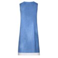 thumbnail image 3 of Gibobby Vestidos para Mujer Mujeres Verano Playa Primavera Rayas Estampado Lindo Vestido Sundress Sin Mangas Vestido Casual(Blanco,XL), 3 of 5