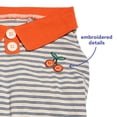 thumbnail image 3 of Oodles Multi-Colored Cherries Striped Knit Polo Spring Dog T-Shirt, Large, 3 of 10