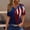Red, variant on Cavosen 4th of July Tops for Women Petite Red White and Blue Short Sleeve V Neck T Shirts USA Star Striped Graphic Tops Lady XL Patriotic Casual T Shirts Independence Day Tunic Tees Patriotic Blouses