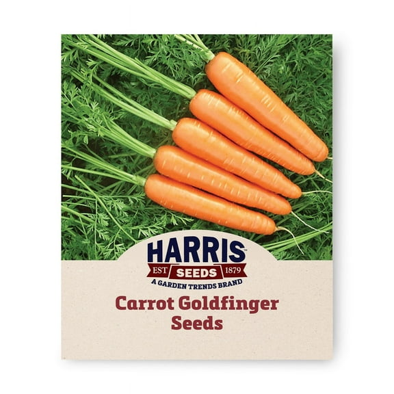 Harris Seeds - Carrot Seeds - Non-GMO F1 Goldfinger Variety - 50 Seeds