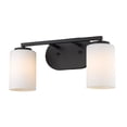 thumbnail image 5 of Golden Lighting Manhattan 2-light Vanity in Matte Black, 5 of 5