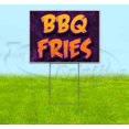 thumbnail image 1 of BBQ Fries (18" x 24") Yard Sign, Includes Metal Step Stake, 1 of 6